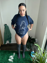 Load image into Gallery viewer, navy blue long sleeve thermal shirt 1 of 1 size medium